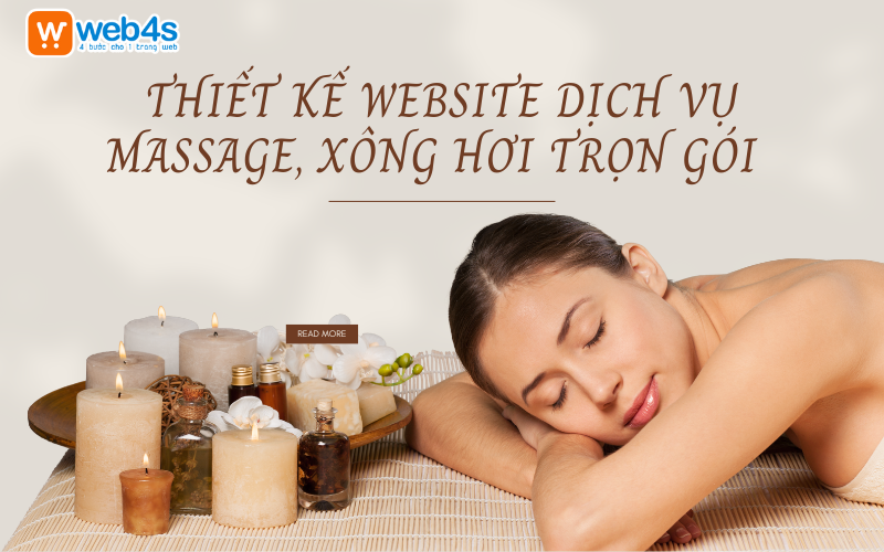 Thiết kế website dịch vụ massage, x&ocirc;ng hơi